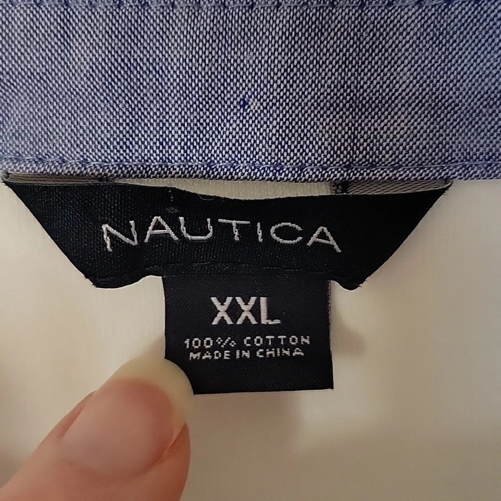 Nautical Top White XXL 3/4 Sleeve